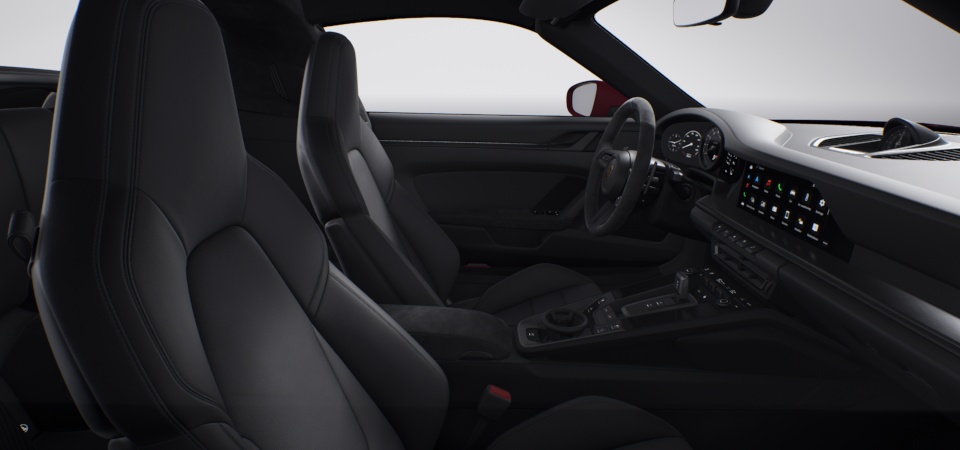 Standard Interior in Black with Seat Centres in Leather