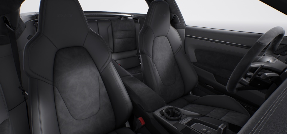 Race-Tex interior package with extensive items in leather
