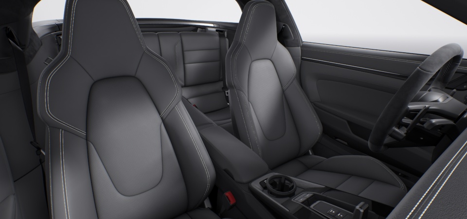 Leather interior, Slate Grey (stitching Crayon)