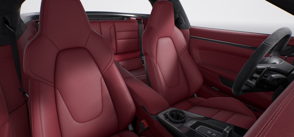 Leather Interior in Bordeaux Red