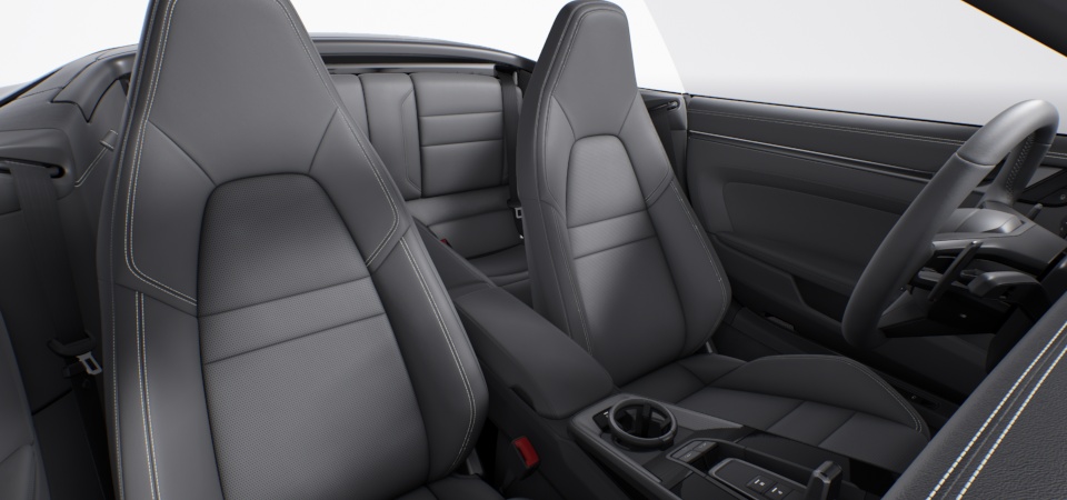 Leather interior, Slate Grey (stitching Crayon)