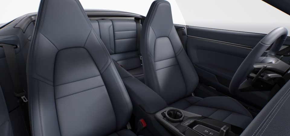 Leather Interior in Graphite Blue