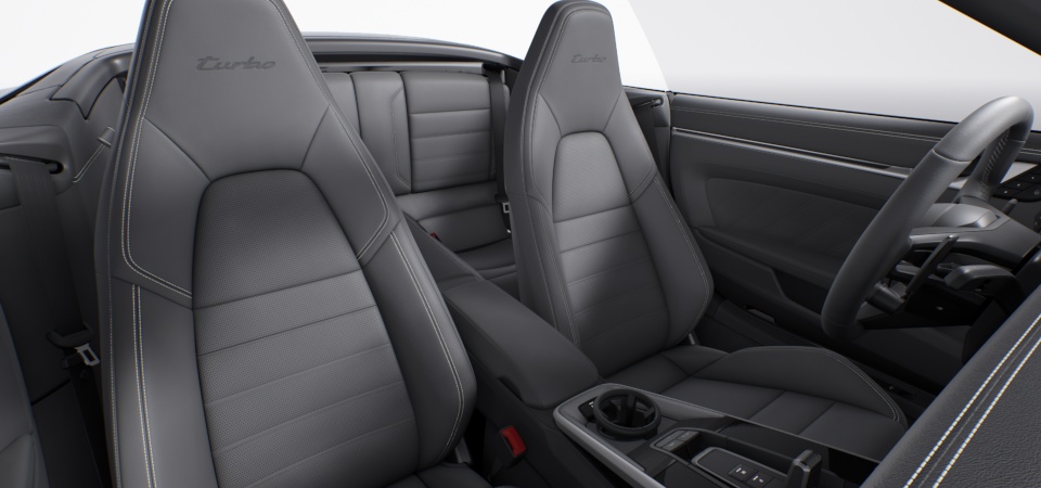 Leather interior, Slate Grey (stitching Crayon)