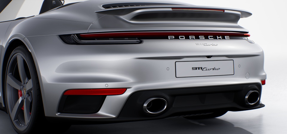 Sports exhaust system (tailpipes in silver colour)