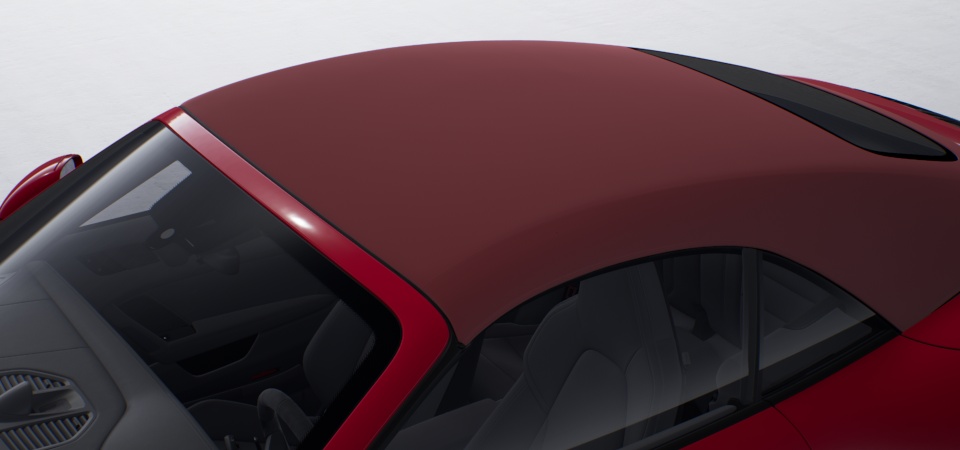 Cabriolet Roof in Red