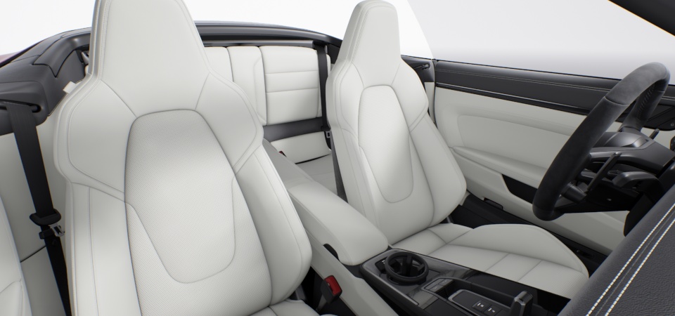 Leather Interior in Slate Gray/Chalk