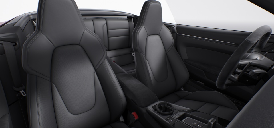 Standard interior black, seat centres leather