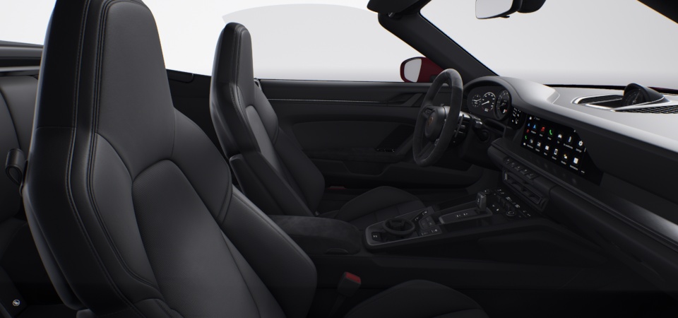Standard interior black, seat centres leather