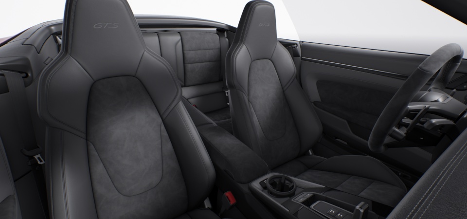 Race-Tex interior package with extensive items in leather