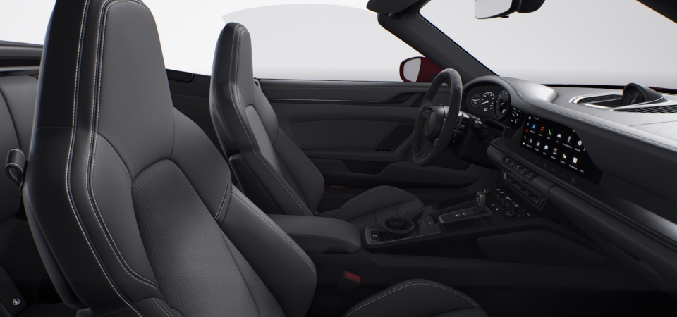 Leather interior, Slate Grey (stitching Crayon)