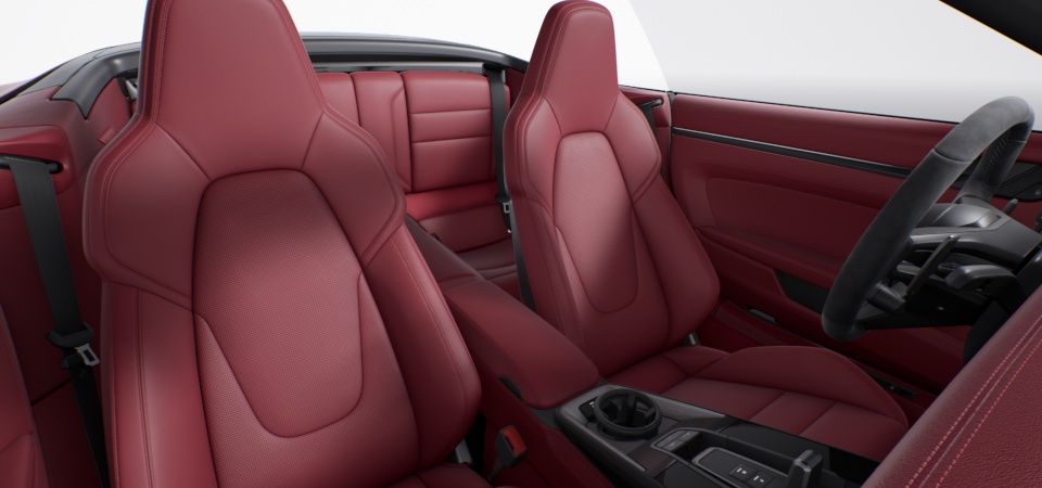 Leather Interior in Bordeaux Red