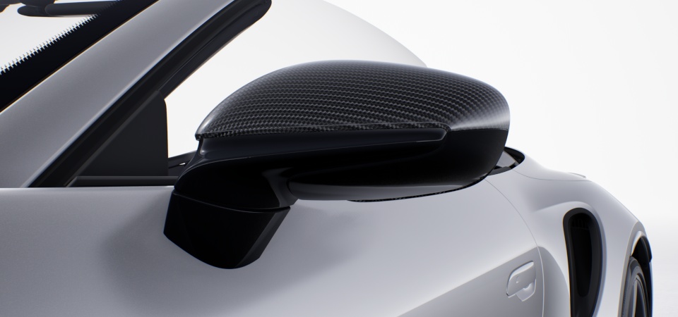 Exterior Mirror Upper Trims Carbon