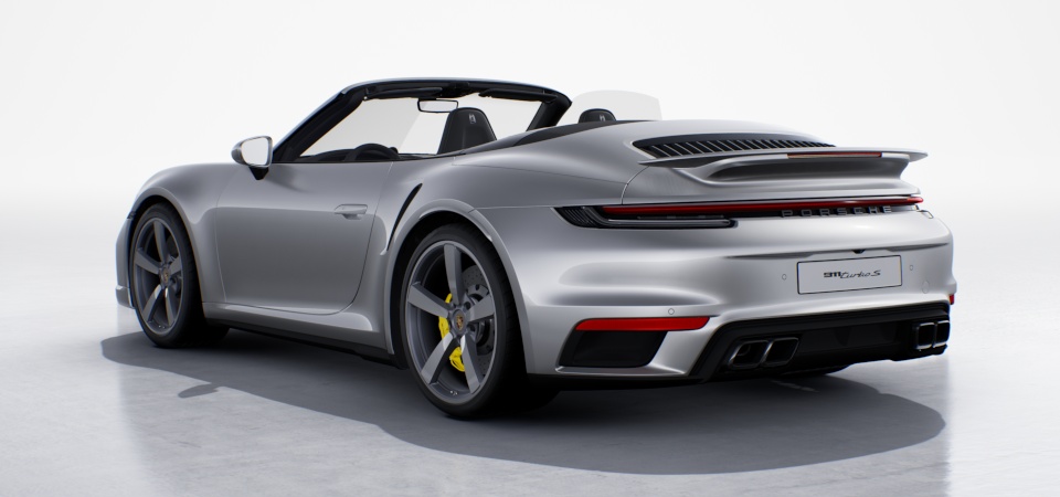 Lettering 'PORSCHE' peinte en Noir (finition brillante)