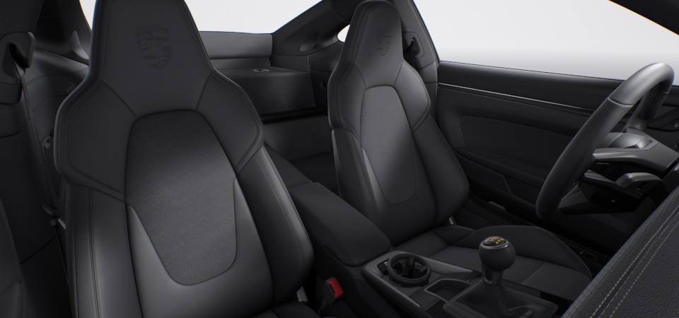 Interior with extensive leather items in Black