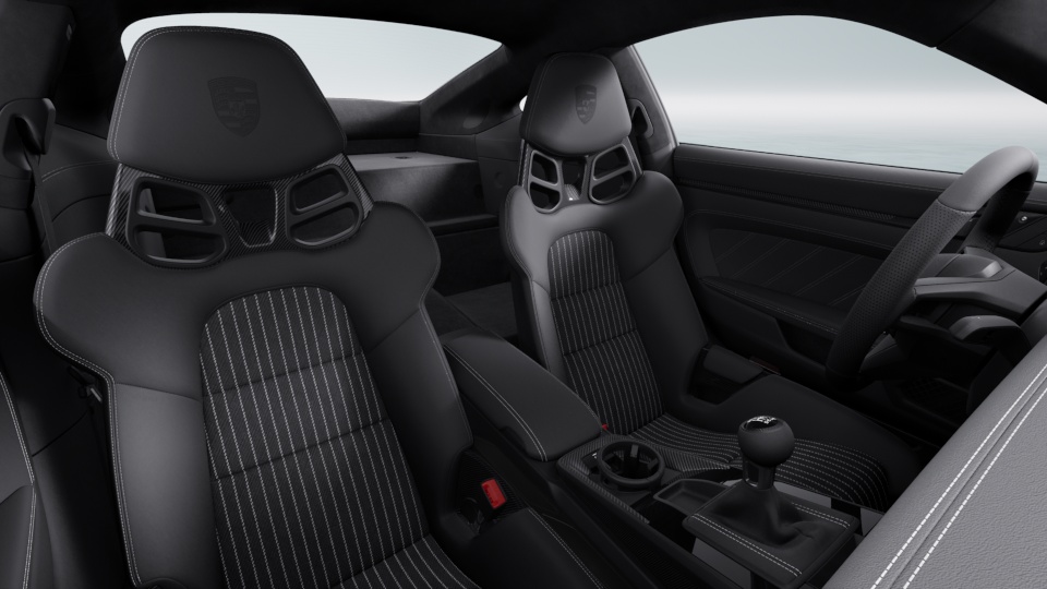 Interior with extensive leather items in Black with contrasting colour GT Silver