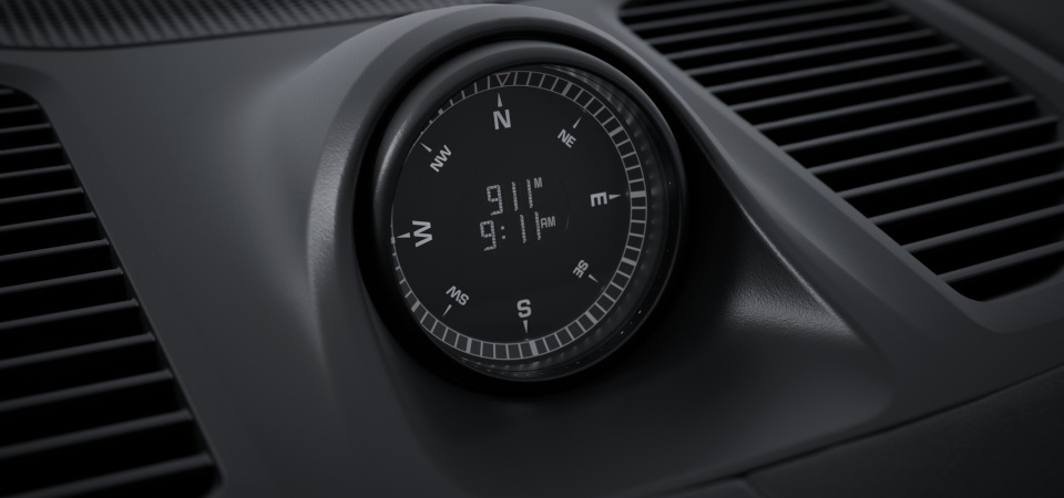 Sport Chrono Package and Compass Display on the Dashboard