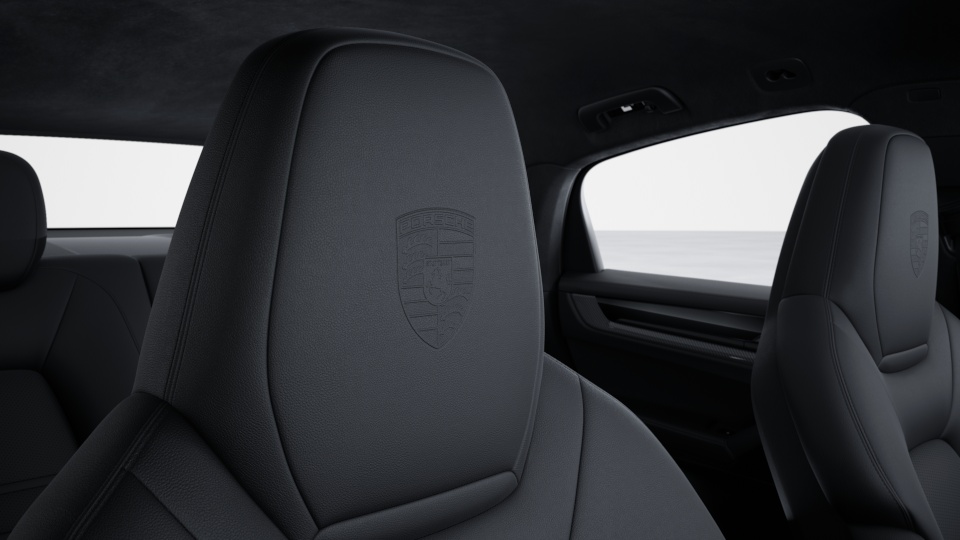 Porsche Crest on headrests (front and rear)