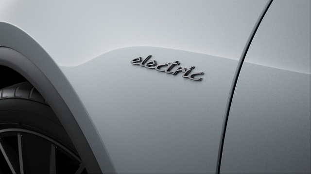 Designação do modelo e logótipo "electric" em cor Prata