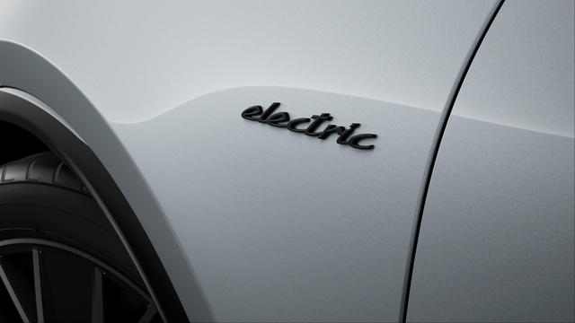 Designación del modelo y logotipo "electric" pintados en color Negro (alto brillo)