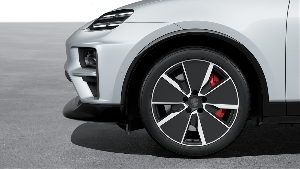 21-inch Macan Turbo wheels painted in Black (highgloss)
