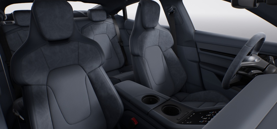 Ledervrij interieur Graphite Blue