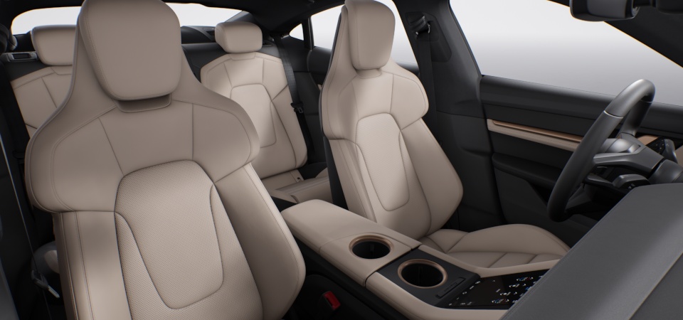 Olea Club Leather Interior in Basalt Black/Atacama Beige