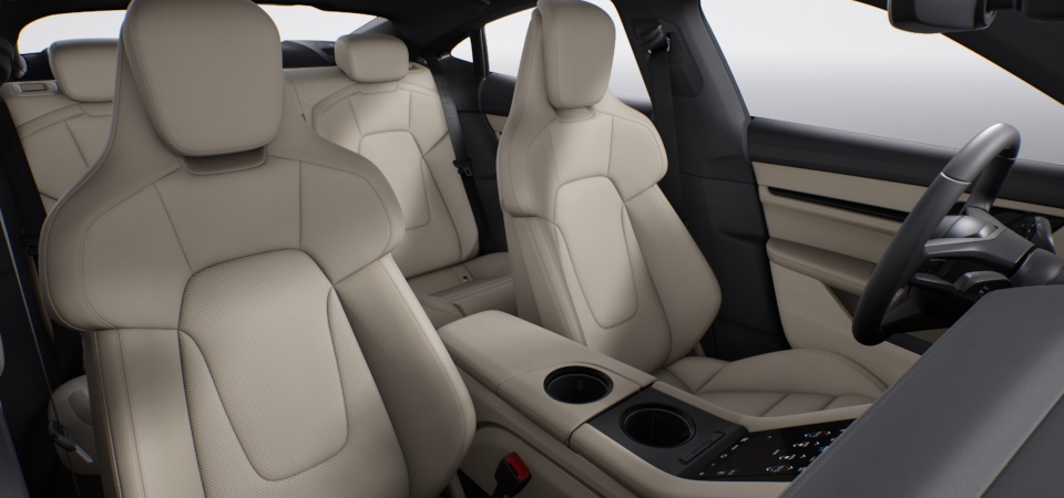 Leather Interior in Black/Limestone Beige