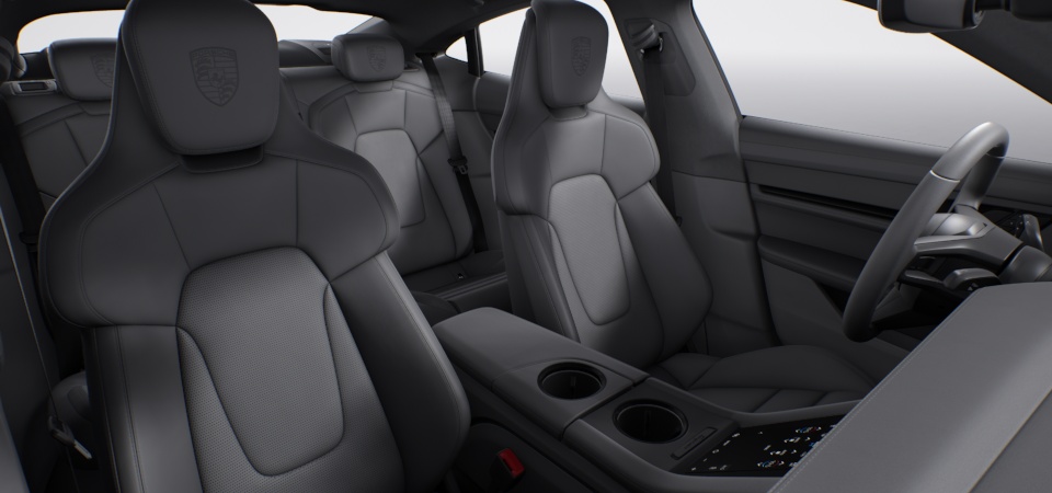 Porsche Crest on Headrests (Front and Outer Rear Seats)