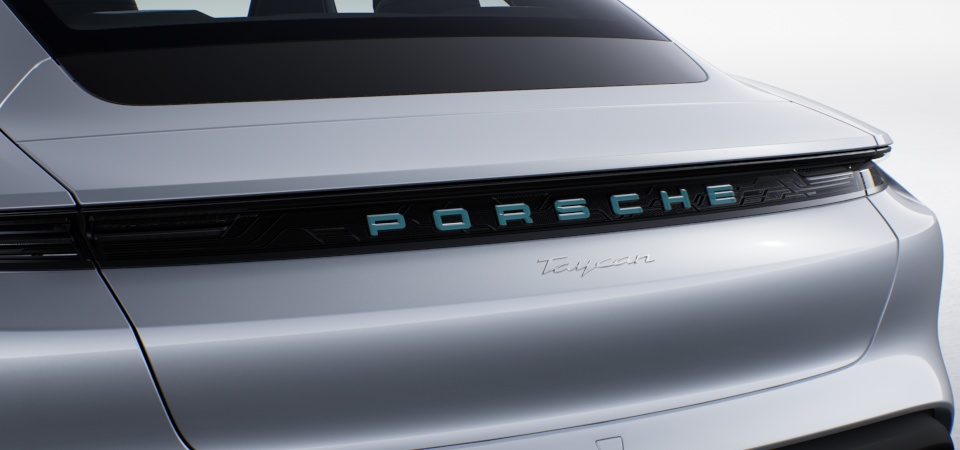 Light Strip with 'PORSCHE' Logo Glacier Iceblue