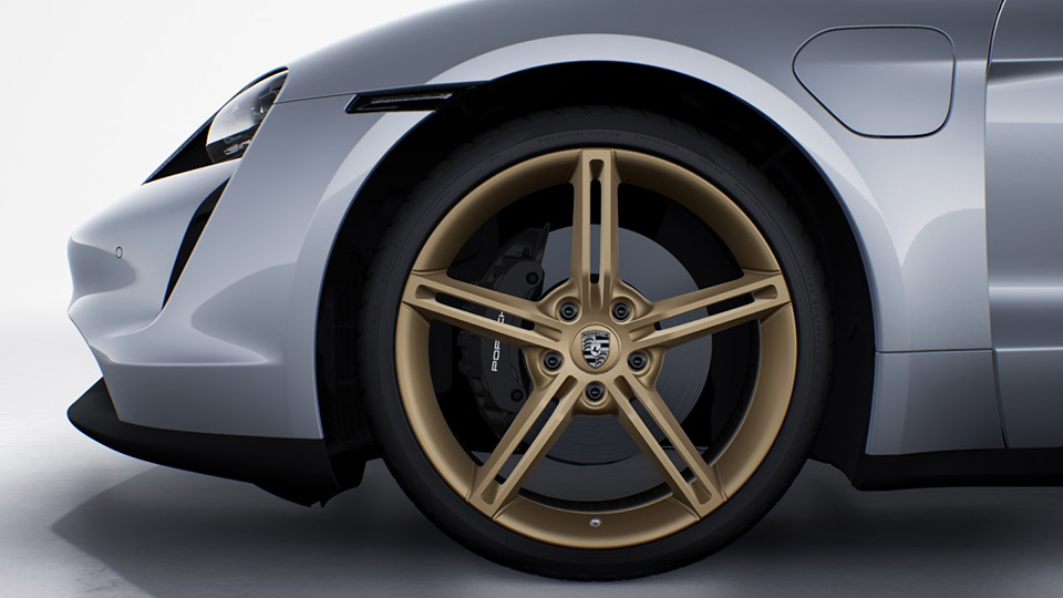 Wheels Painted in Satin Aurum