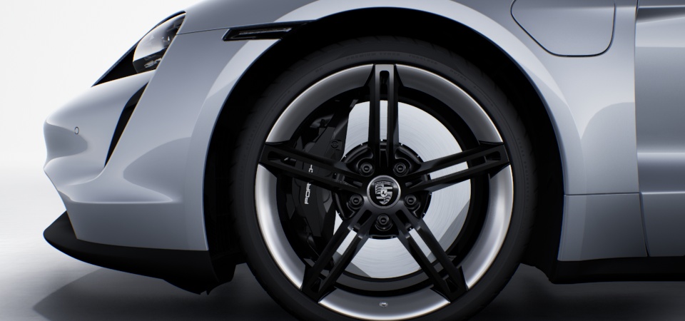 Porsche Surface Coated Brake (PSCB) com pinças de freio pintadas em preto (brilhante)