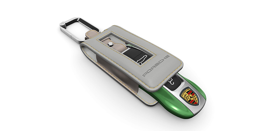 Clé de véhicule personalisé avec étui à clé