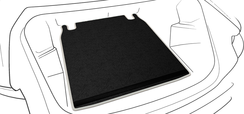 Personalized Reversible Loadspace Mat with Leather Edging and Loading Edge Protection