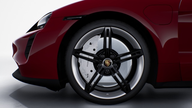 Porsche Surface Coated Brake (PSCB) with Brake Calipers with White Finish