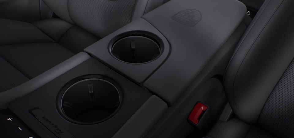 Center Console Lid with Porsche Crest