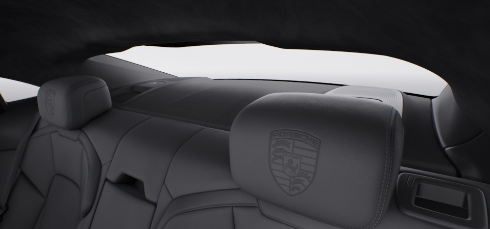 Porsche Crest on Headrests (Front and Outer Rear Seats)