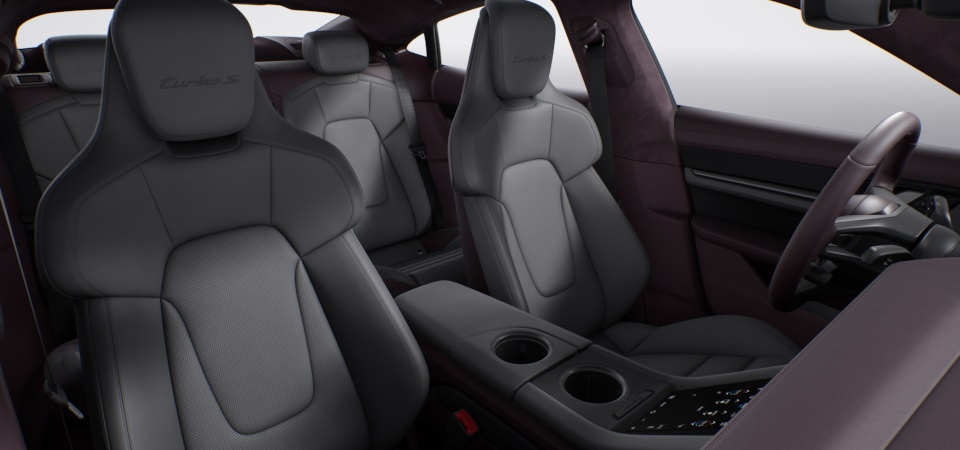 Two-Tone Leather Interior, Smooth-Finish Leather, Bramble/Slate Grey