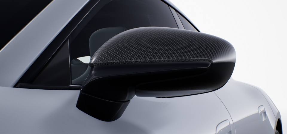 Exterior Mirror Upper Trims Carbon