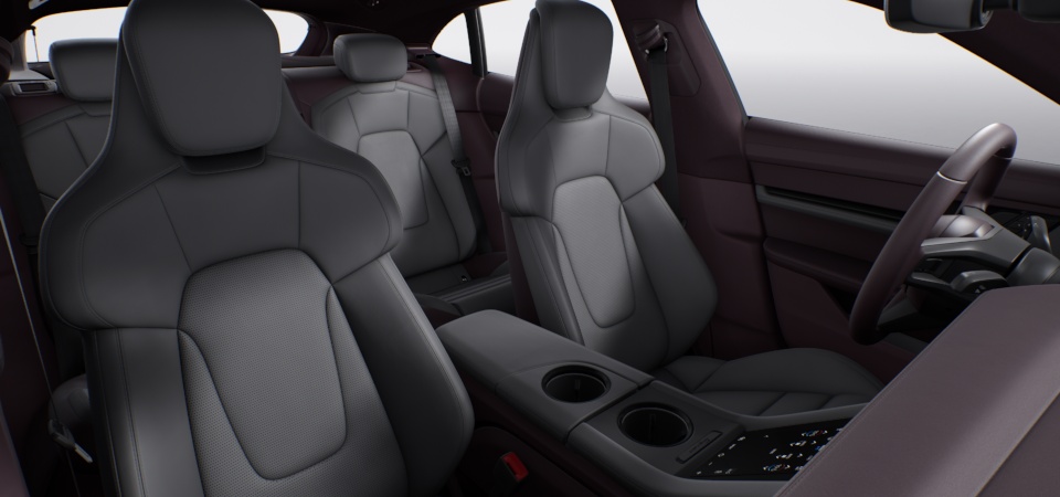 Two-Tone Leather Interior, Smooth-Finish Leather, Bramble/Slate Grey