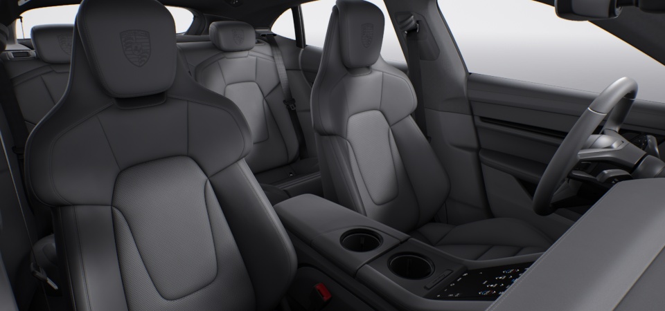 Porsche Crest on Headrests (Front and Outer Rear Seats)