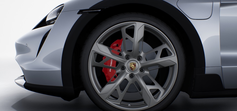 Wheels painted in Vesuvius Grey