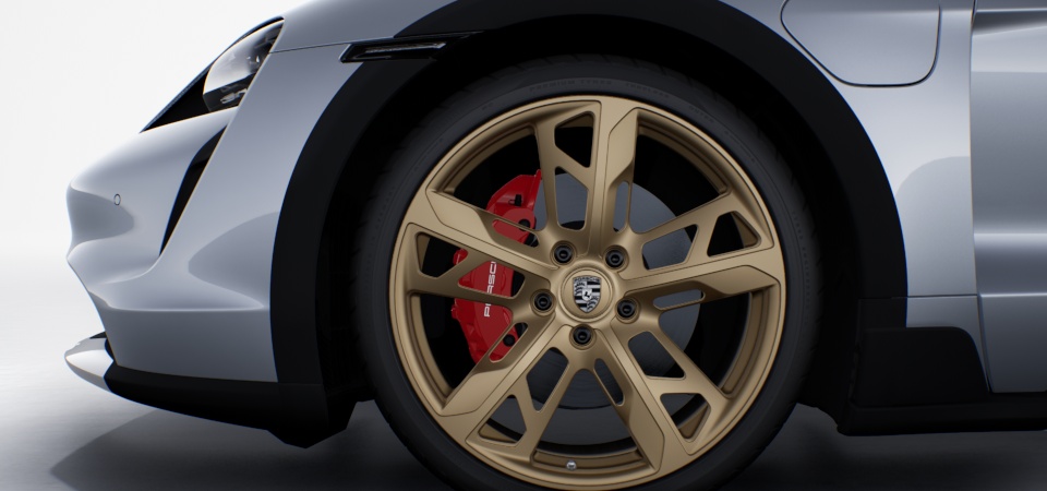 Wheels painted in Satin Aurum