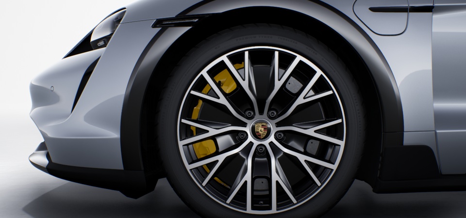 20" Taycan Turbo S Aero Design Wheels in Satin Black