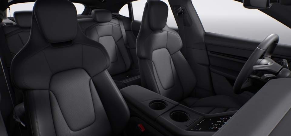 Leather Interior, Smooth-Finish Leather, Black