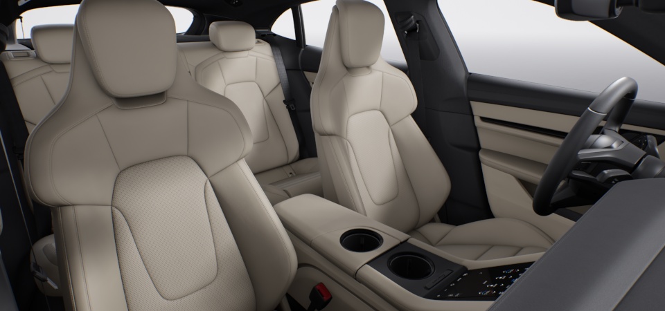 Two-Tone Leather Interior, Smooth-Finish Leather, Black/Chalk Beige