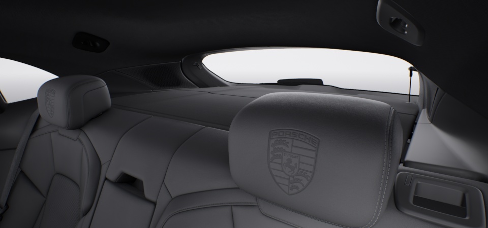 Porsche Crest on Headrests (Front and Outer Rear Seats)