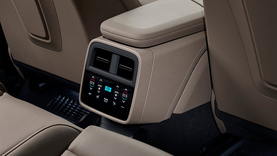Center Console Trim in Leather