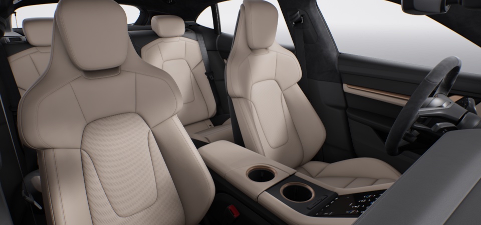 Olea Club Leather Interior in Basalt Black/Atacama Beige