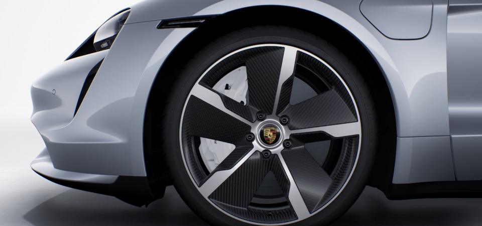 21-inch Taycan Exclusive Design Wheels with Aeroblades Carbon