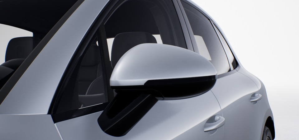 SportDesign exterior mirrors with mirror base painted in Black (high-gloss)
